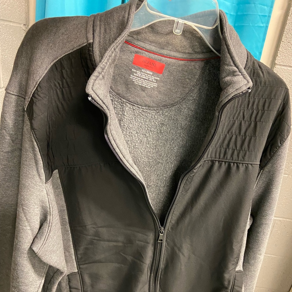 Grey zip up jacket